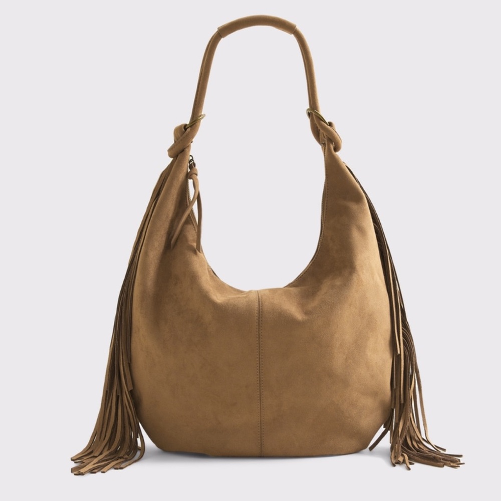 Abercrombie & Fitch Tan Hobo Bag